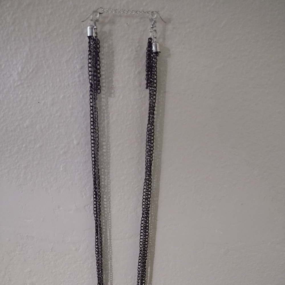 Long Necklace with matching  earrings